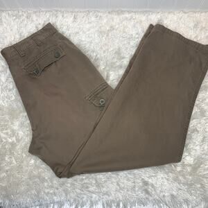Brown Cargo Pants Twill Gorpcore Workwear Sz 36 x 34